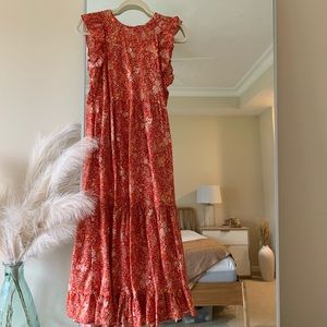 Beautiful red summer floral print maxi dress. Worn only 2times